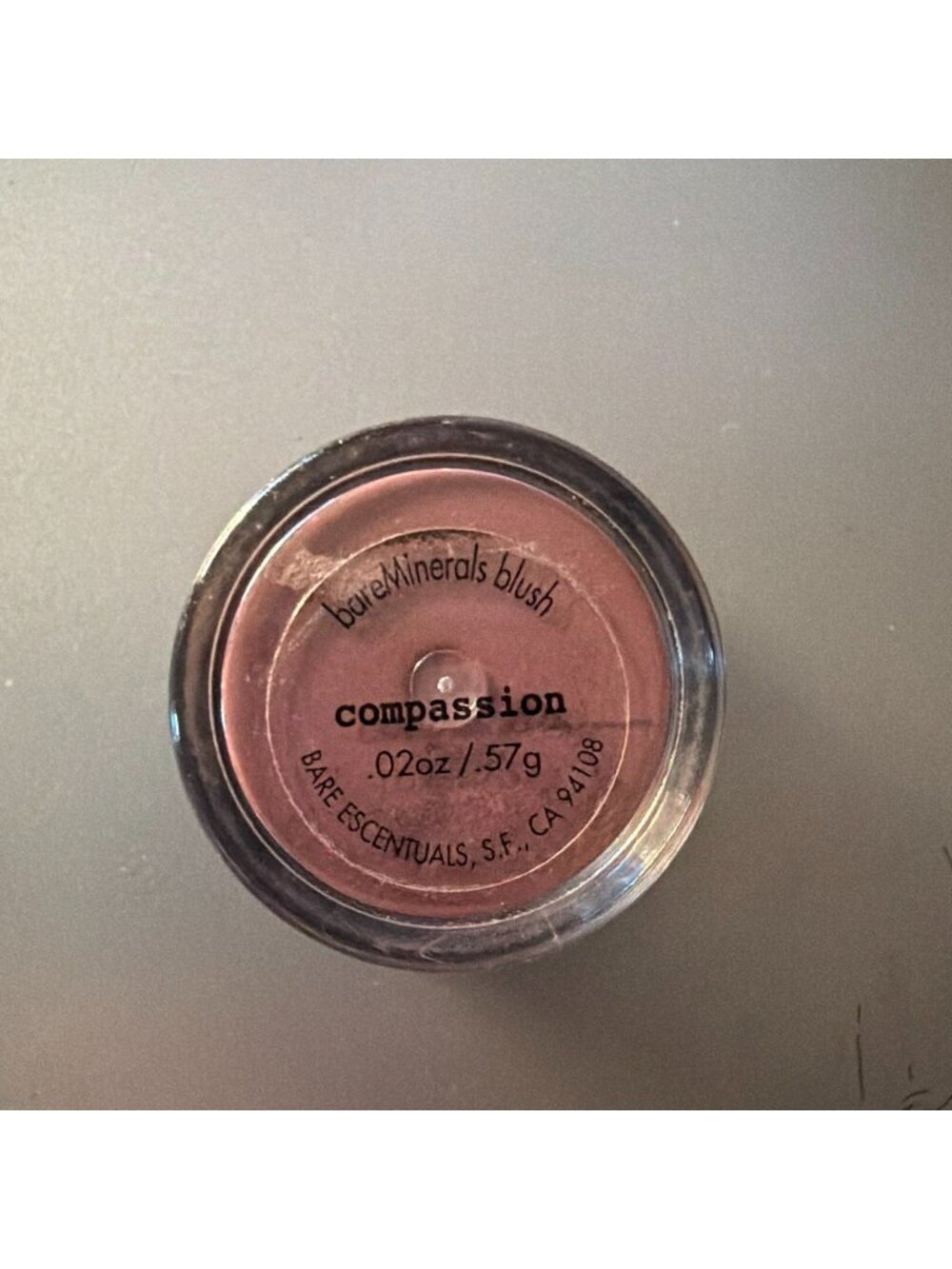 Vintage Bare Escentuals bareMinerals Blush Compassion .02 oz Loose Powder Sealed